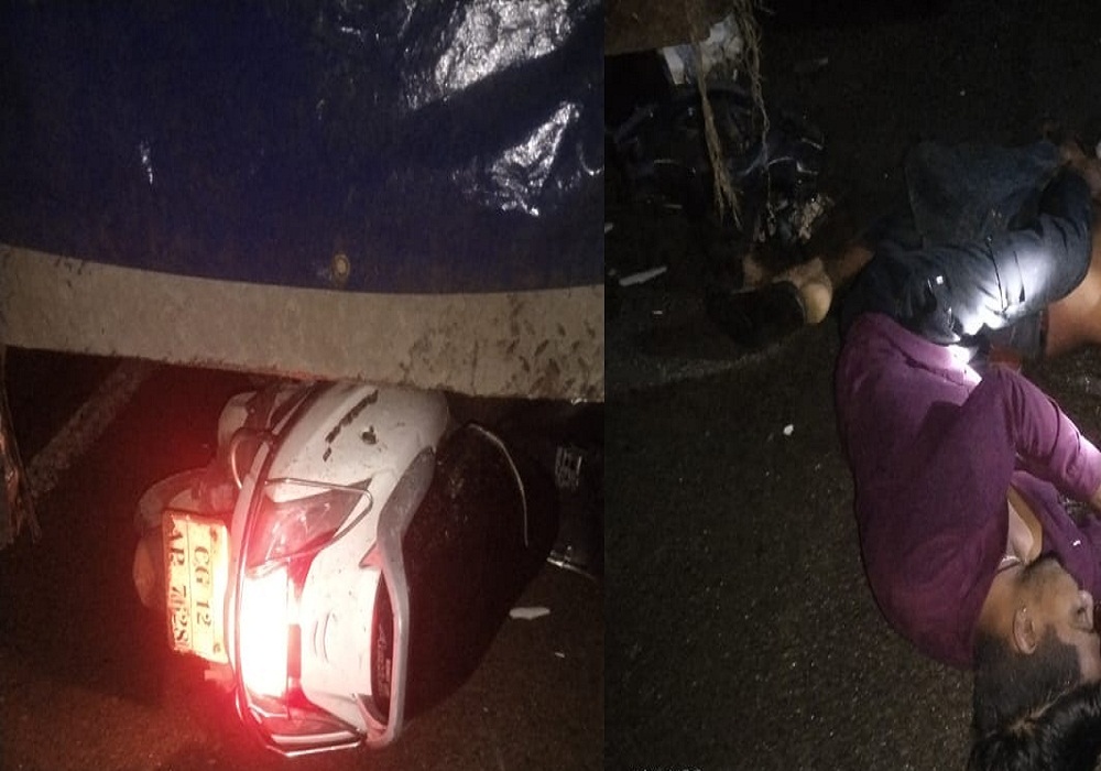 भीषण सड़क हादसे में 2 युवकों की मौत…सड़क किनारे खड़े ट्रक से टकराई स्कूटी, 2 घंटे में जा रही एक जान