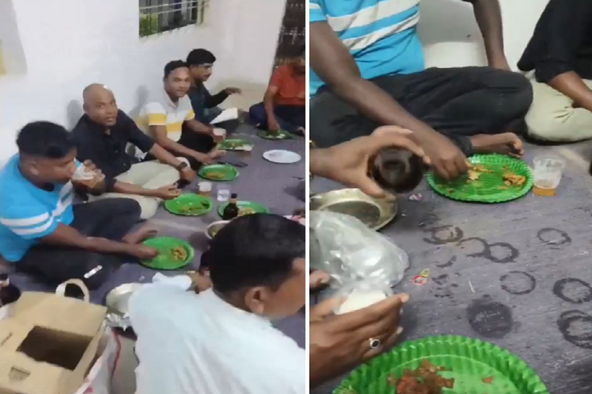नगर सेना कार्यालय के भीतर जवानों ने छलकाए जाम, जमकर की मुर्गा पार्टी, VIDEO सामने आते ही मचा बवाल