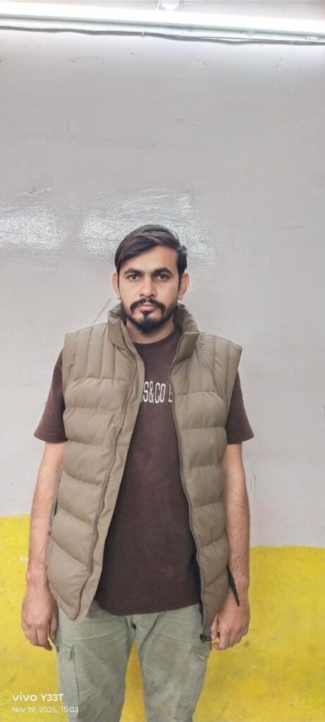 खमतराई पुलिस द्वारा डोडा के साथ आरोपी श्रवण बिसनोई की गिरफ्तारी।