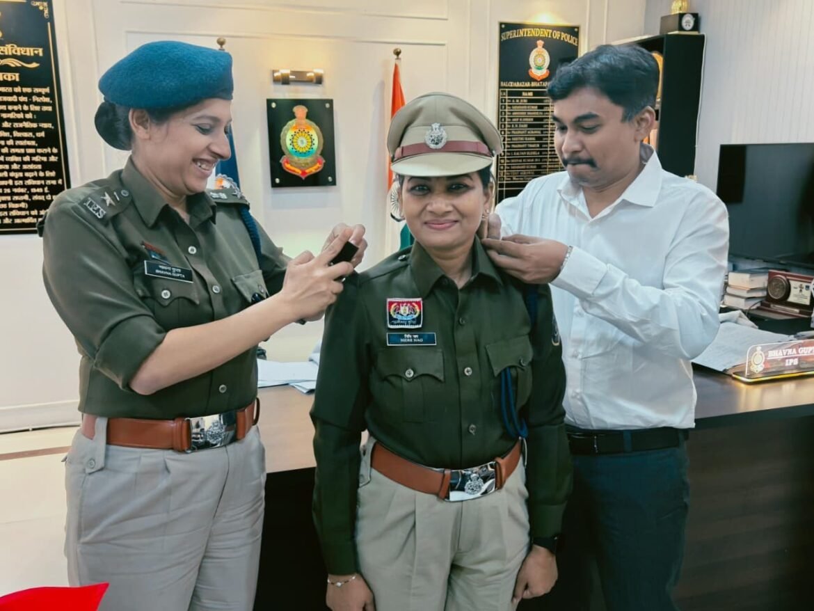 बलौदाबाजार पुलिस कार्यालय में डीएसपी निधि नाग की अतिरिक्त पुलिस अधीक्षक पद पर पदोन्नति
