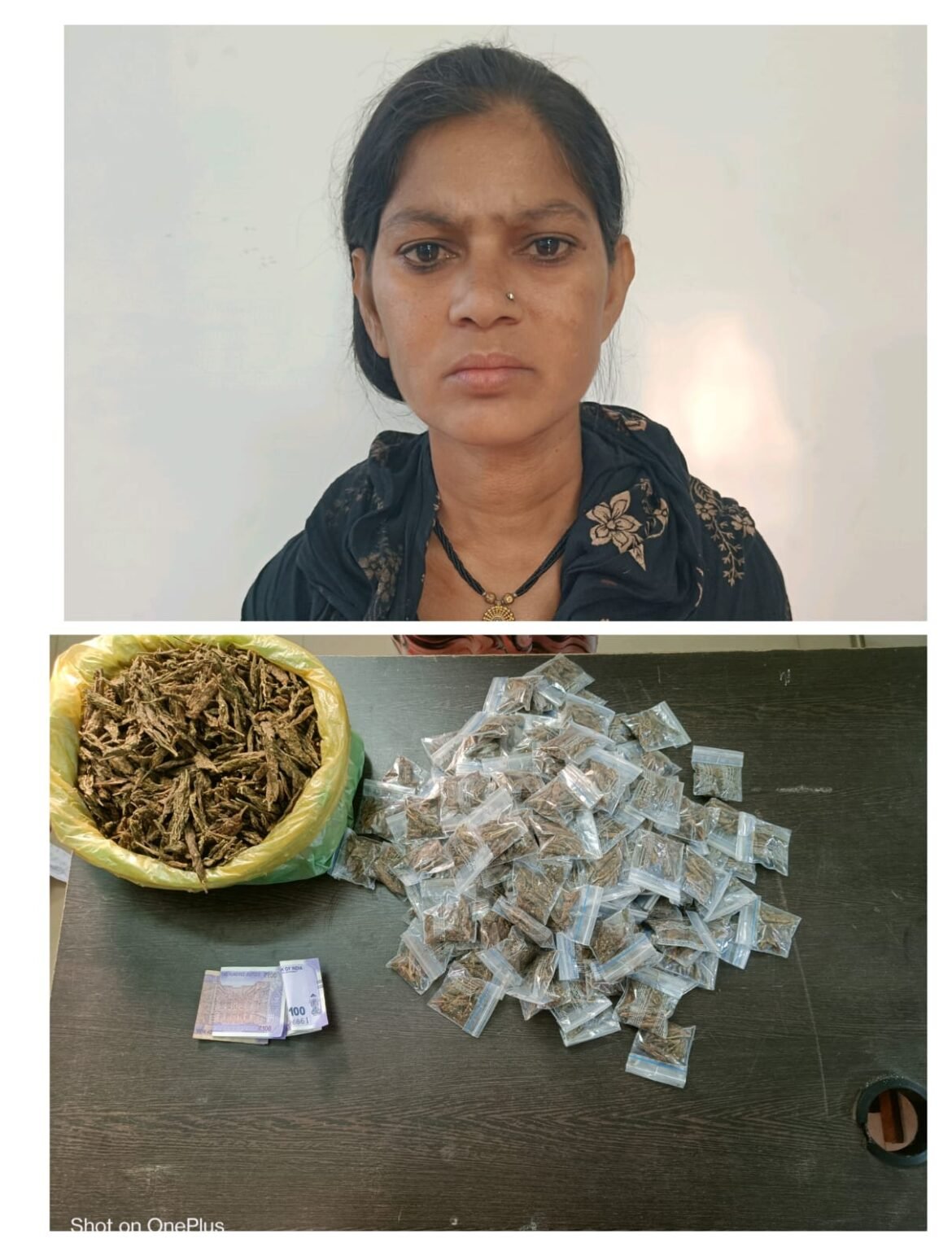 रायपुर में ऑपरेशन निश्चय के तहत गांजा के साथ गिरफ्तार महिला आरोपी
