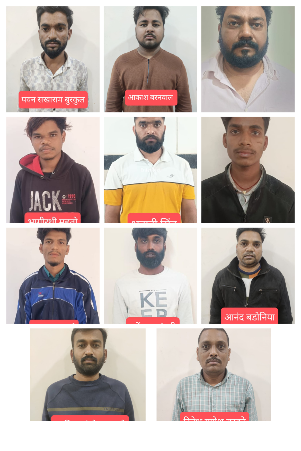 ऑपरेशन साइबर शील्ड के तहत गिरफ्तार अंतर्राज्यीय साइबर ठग