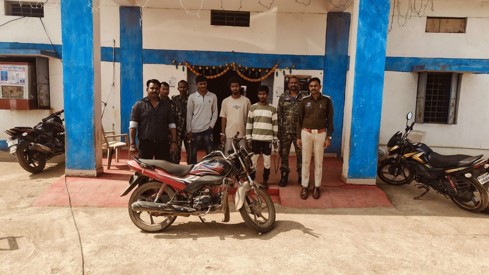 कबीरधाम पुलिस द्वारा अंधे कत्ल के मामले में घटनास्थल का निरीक्षण और रिक्रिएशन।