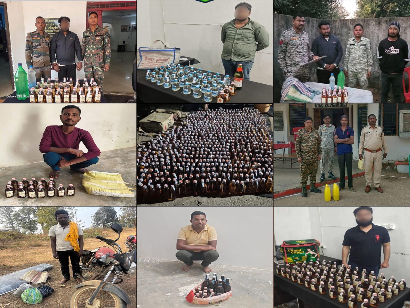 कांकेर पुलिस की उजियारा अभियान में नशे के खिलाफ कार्रवाई।