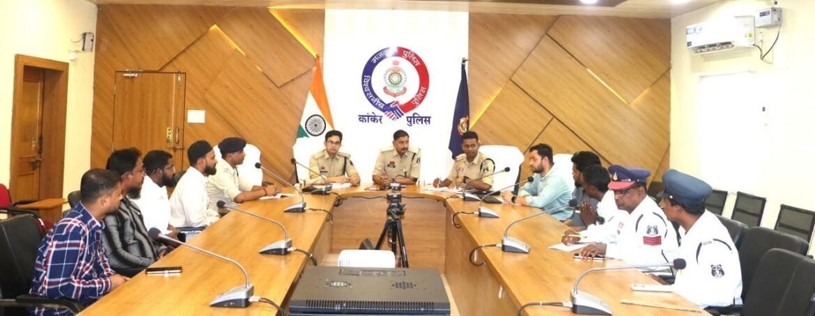 कांकेर में बस संचालकों की बैठक, यातायात नियमों के निर्देश