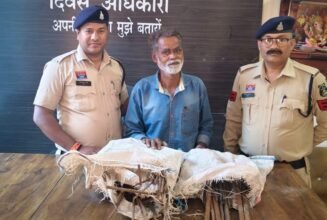 सरकंडा पुलिस द्वारा गिरफ्तार सरिया चोरी का आरोपी और बरामद किया गया सरिया