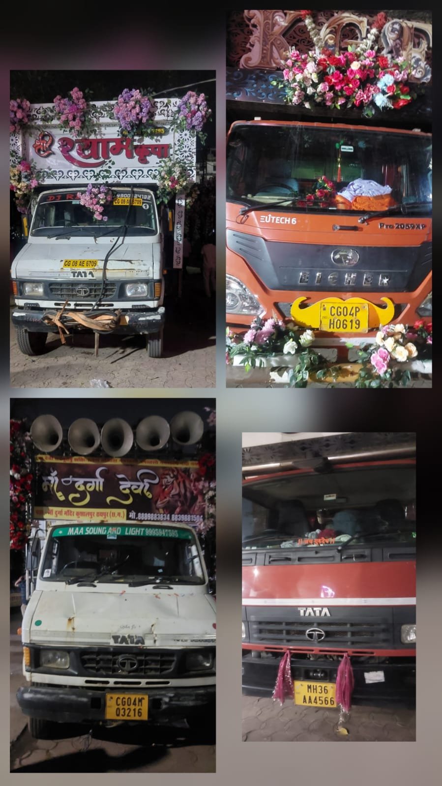 रायपुर में डीजे वाहनों पर पुलिस की कार्रवाई