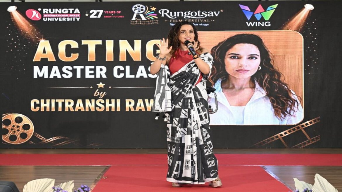 रूंगटा यूनिवर्सिटी के फिल्म फेस्टिवल में पहुंची चक दे इंडिया की कोमल चौटाला