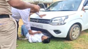 पूर्व भाजयुमो अध्यक्ष रवि भगत को घसीटते हुए थाने लेकर गई पुलिस, फिर...